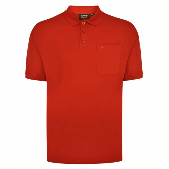 Espionage P074C Polo de Manga Corta Terracota - Polos - Polos 2XL-8XL