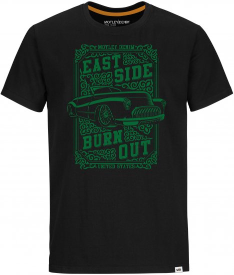 Motley Denim FILEY T-shirt Black - Camisetas - Camisetas - 2XL-14XL