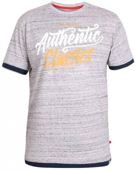 D555 Finn T-shirt Grey - Camisetas - Camisetas - 2XL-14XL