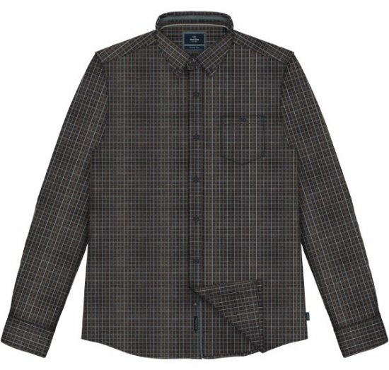 Double Outfitters FS-5230 Camisa de cuadros Azul marino/Marrón - Camisas - Camisas 2XL-10XL