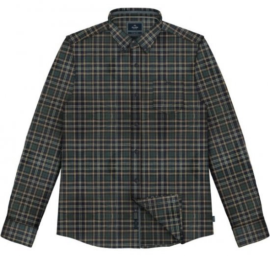 Double Outfitters FS-5230 Camisa de cuadros Verde oscuro/Beige - Camisas - Camisas 2XL-10XL