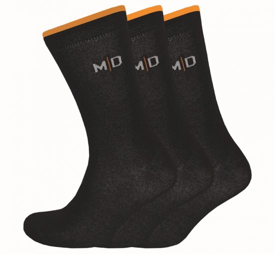Motley Denim George Socks 3-Pack Black - Ropa interior - Ropa interior 2XL-8XL