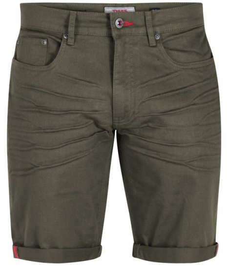 D555 Gilbert Stretch Shorts Khaki - Pantalones cortos - Pantalones cortos W40-W60