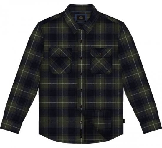 Double Outfitters GS-5233 Camisa de franela Oliva/Azul - Camisas - Camisas 2XL-10XL