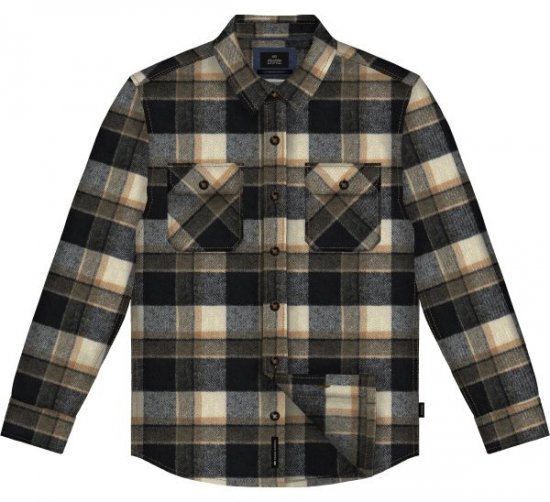 Double Outfitters GS-5233 Camisa de franela Azul marino/Beige - Camisas - Camisas 2XL-10XL