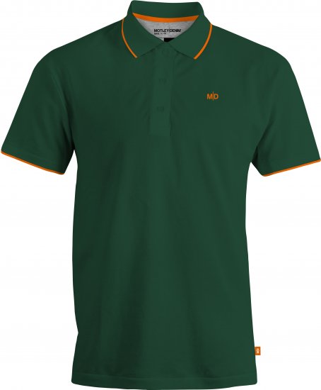 Motley Denim Helsinki Polo Racing Green - Polos - Polos 2XL-8XL