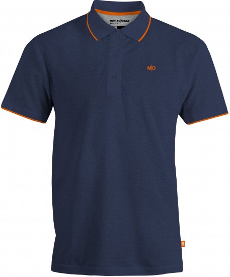 Motley Denim Helsinki Polo Dark Indigo - Polos - Polos 2XL-8XL