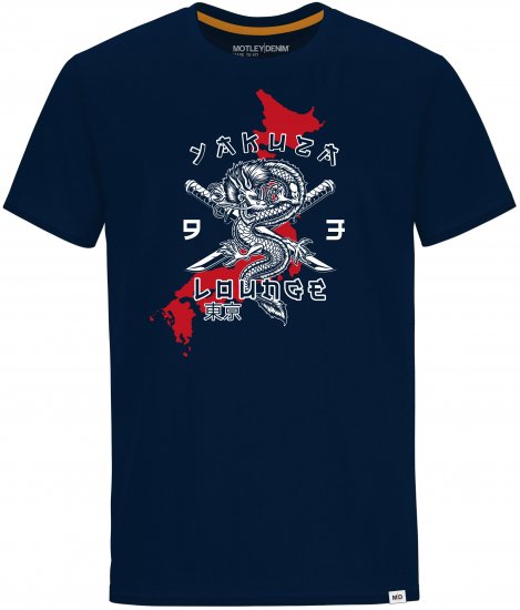 Motley Denim T-shirt Huntington Navy - Camisetas - Camisetas - 2XL-14XL