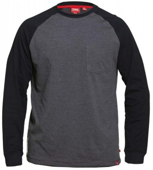 D555 Illinois Long Sleeve T-shirt Charcoal - Camisetas - Camisetas - 2XL-14XL