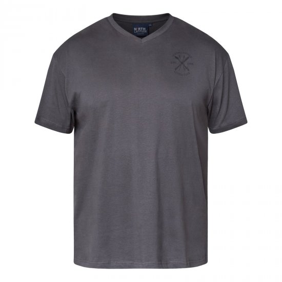 North Latitude Alpine Club T-Shirt Gris/Carbón - Camisetas - Camisetas - 2XL-14XL