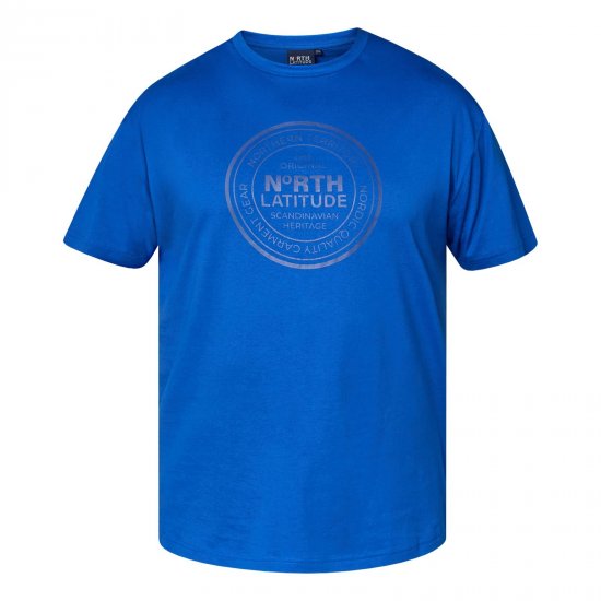 North Latitude T-Shirt Azul - TALL camisas - Camisetas para hombres altos