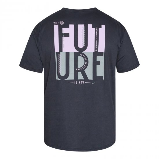 North Latitude T-Shirt With Back Print Negro - TALL camisas - Camisetas para hombres altos