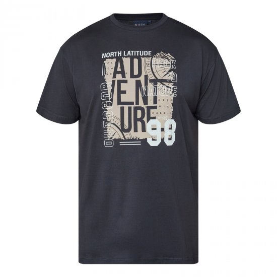 North Latitude Adventure 98 Graphic Tee Negro - TALL camisas - Camisetas para hombres altos