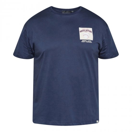North Latitude T-Shirt With Print Azul marino - Camisetas - Camisetas - 2XL-14XL