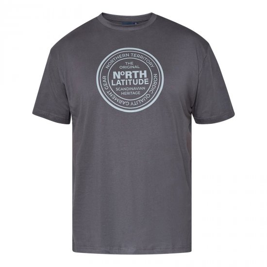 North Latitude T-Shirt Gris/Carbón - TALL camisas - Camisetas para hombres altos