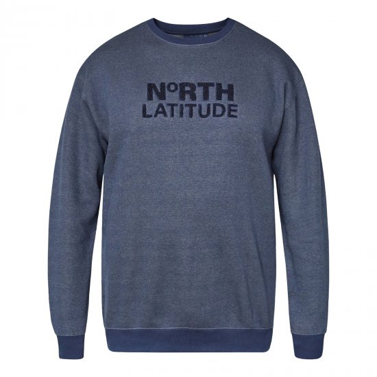 North Latitude Crewneck Logo Sweat Azul marino - Sudaderas - Sudaderas 2XL-12XL