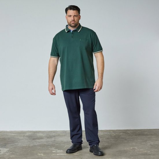 North Latitude Superflex Polo Verde/Caqui - TALL polos - Polos TALL para hombres altos