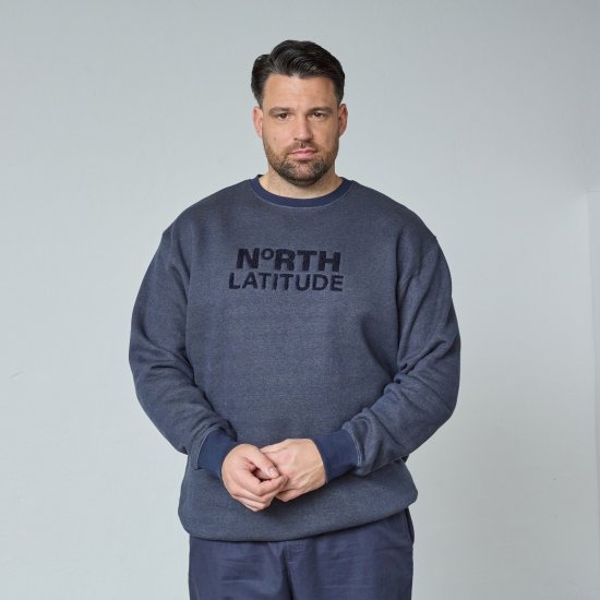 North Latitude Crewneck Logo Sweat Azul marino - Sudaderas - Sudaderas 2XL-12XL