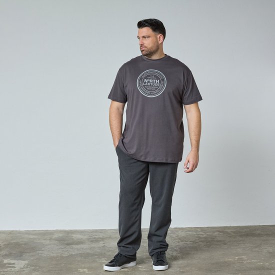 North Latitude T-Shirt Gris/Carbón - TALL camisas - Camisetas para hombres altos