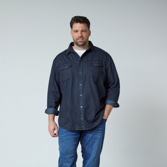 North Latitude Denim Shirt LS Azul - Camisas - Camisas 2XL-10XL