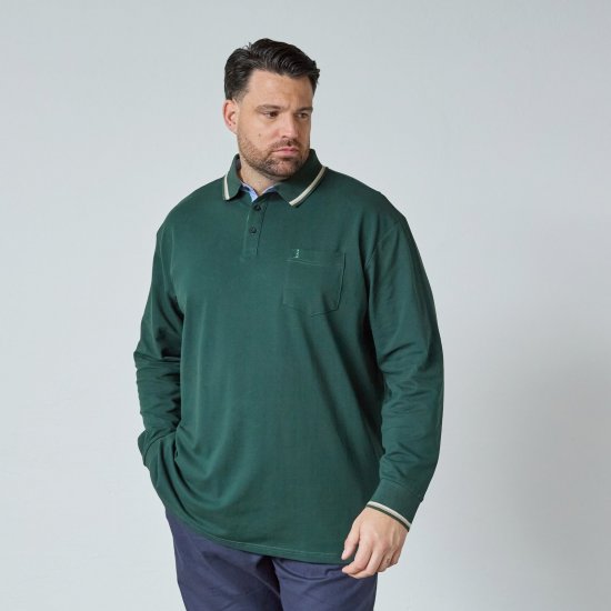 North Latitude Superflex Polo LS Verde/Caqui - Polos - Polos 2XL-8XL