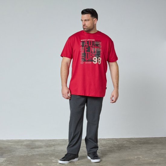 North Latitude Adventure 98 Graphic Tee Amarillo/Naranja - TALL camisas - Camisetas para hombres altos