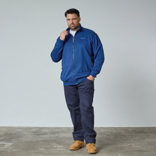 North Latitude Sweat Cardigan Azul - TALL sudaderas - Sudaderas TALL para hombre alto
