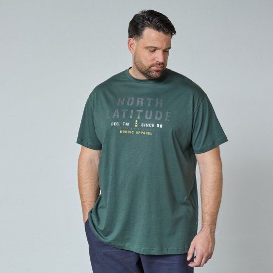 North Latitude T-Shirt Verde/Caqui - Camisetas - Camisetas - 2XL-14XL