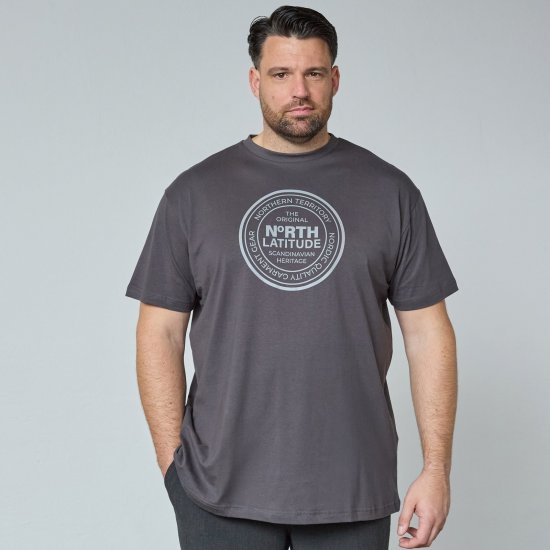 North Latitude T-Shirt Gris/Carbón - Camisetas - Camisetas - 2XL-14XL