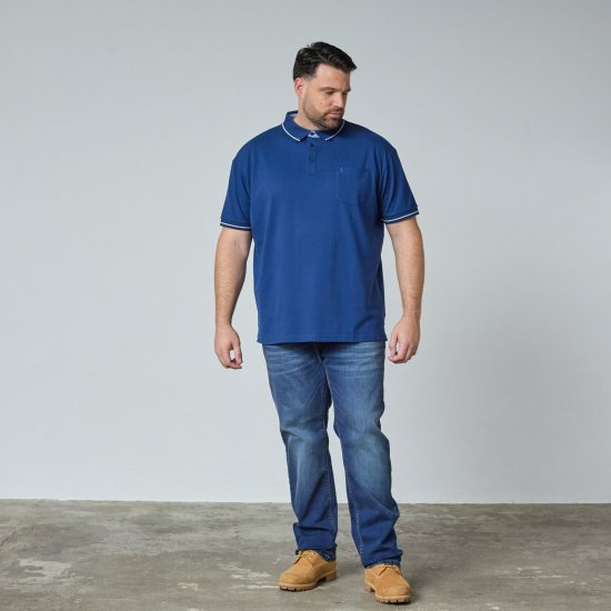 North Latitude Superflex Polo Azul - TALL polos - Polos TALL para hombres altos