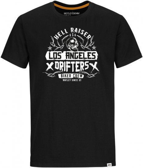 Motley Denim Albany T-shirt Black - Camisetas - Camisetas - 2XL-14XL