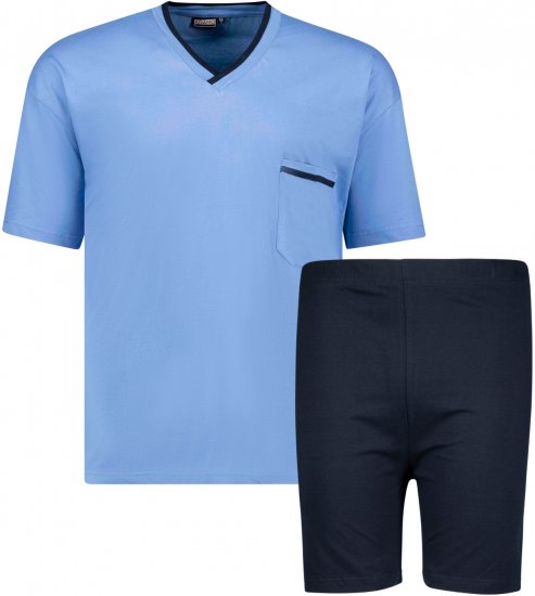 Adamo Ben Short sleeve Pyjama Light Blue - Ropa interior - Ropa interior 2XL-8XL