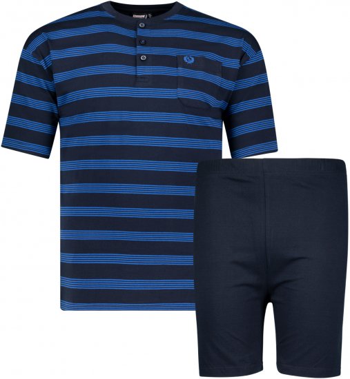 Adamo Anil Serafino Short sleeve Pyjama Navy - Ropa interior - Ropa interior 2XL-8XL