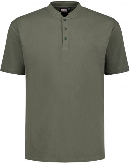 Adamo 139411 Serafino Waffelpique T-shirt Olive Green - Camisetas - Camisetas - 2XL-14XL