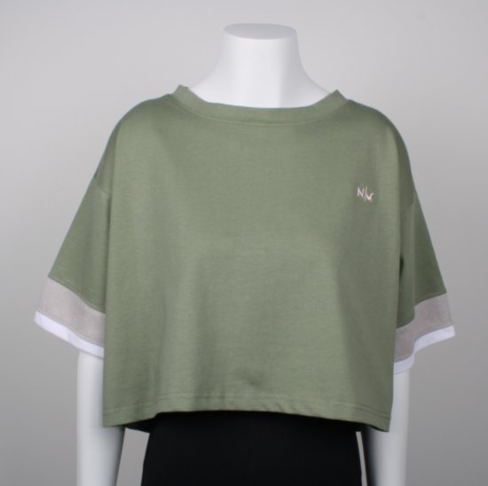 Nora Mikken AGNES Crop Top Green - Camisetas - 