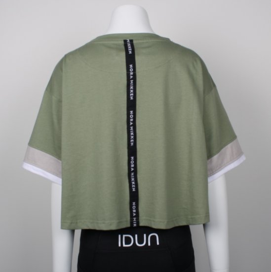 Nora Mikken AGNES Crop Top Green - Camisetas - 