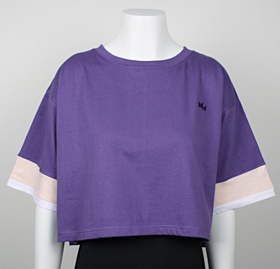 Nora Mikken AGNES Crop Top Purple - Camisetas - 