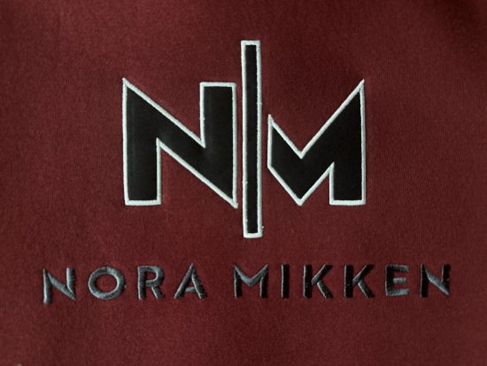 Nora Mikken KADRI WHITE Long Hoodie Burgundy - Sudaderas - 
