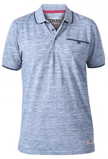 D555 Isaac Reno Pique Polo Blue Reno - Polos - Polos 2XL-8XL
