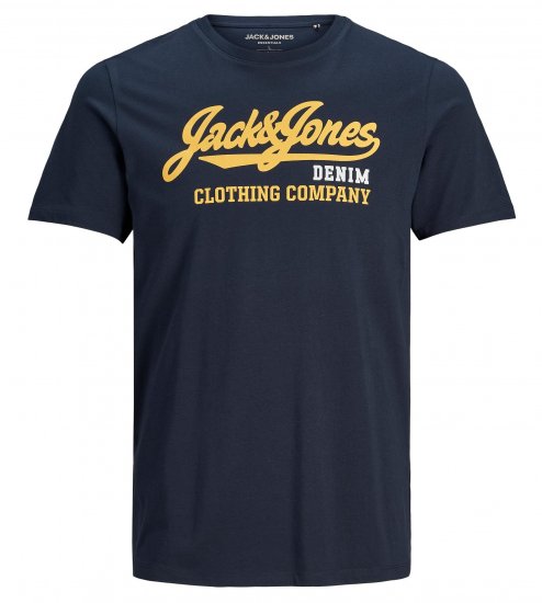 Jack & Jones Logo T-Shirt Navy - Camisetas - Camisetas - 2XL-14XL