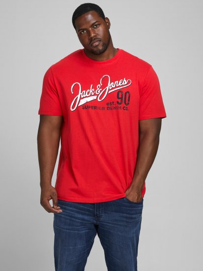Jack & Jones Elogo T-Shirt True Red - Camisetas - Camisetas - 2XL-14XL