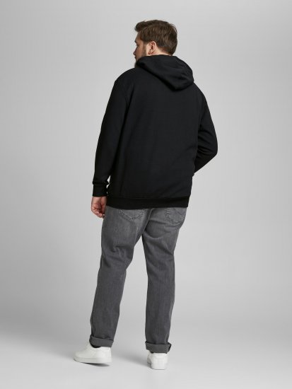 Jack & Jones Basic Hoodie Black - Sudaderas - Sudaderas 2XL-12XL