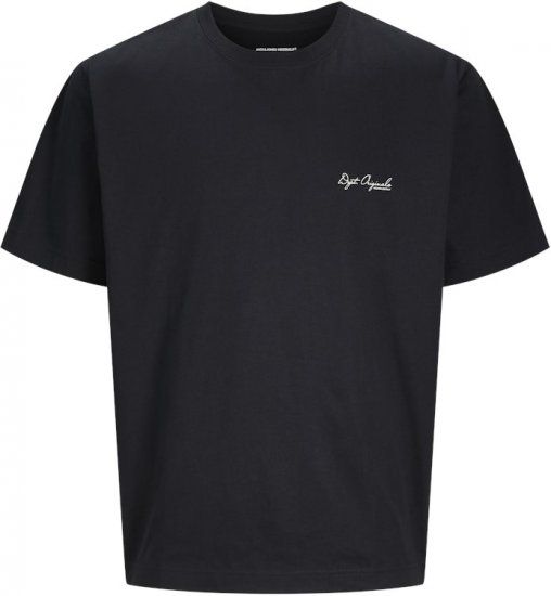 Jack & Jones Lington Back And Front Print Crew Neck T-Shirt Black - Camisetas - Camisetas - 2XL-14XL