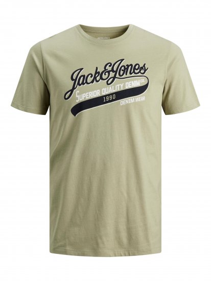 Jack & Jones JJELOGO TEE Light Green - Camisetas - Camisetas - 2XL-14XL