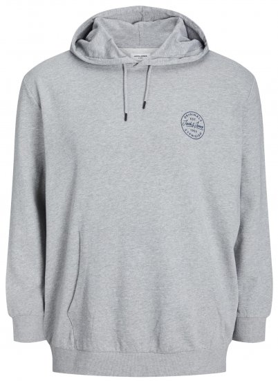 Jack & Jones JJESHARK SWEAT Hoodie Light Grey - Sudaderas - Sudaderas 2XL-12XL