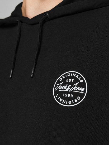Jack & Jones JJESHARK SWEAT Hoodie Black - Sudaderas - Sudaderas 2XL-12XL