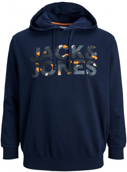 Jack & Jones JJRAMP Hoodie Navy - Sudaderas - Sudaderas 2XL-12XL