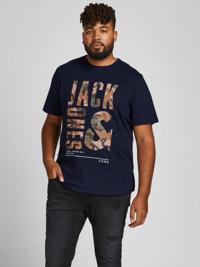 Jack & Jones JCOSTREET TEE Navy - Camisetas - Camisetas - 2XL-14XL