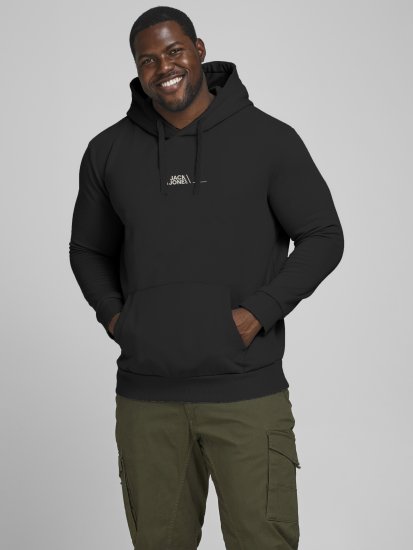 Jack & Jones JPRBLABOOSTER SWEAT Black - Sudaderas - Sudaderas 2XL-12XL