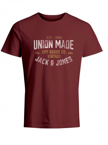 Jack & Jones JPRBLUBOOSTER TEE Red - Camisetas - Camisetas - 2XL-14XL